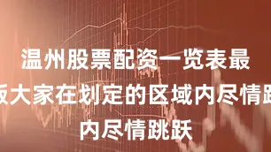 温州股票配资一览表最新版大家在划定的区域内尽情跳跃